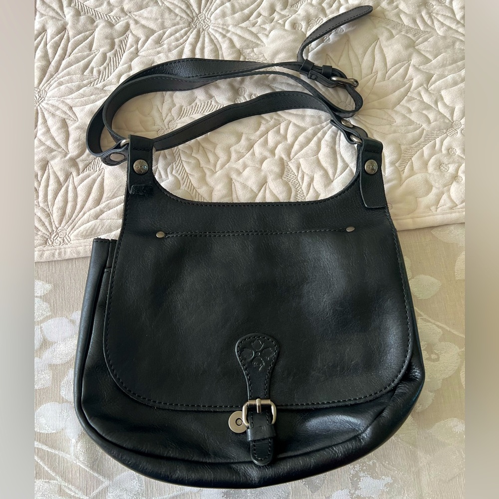 Patricia Nash Hobo Crossbody in Black.
